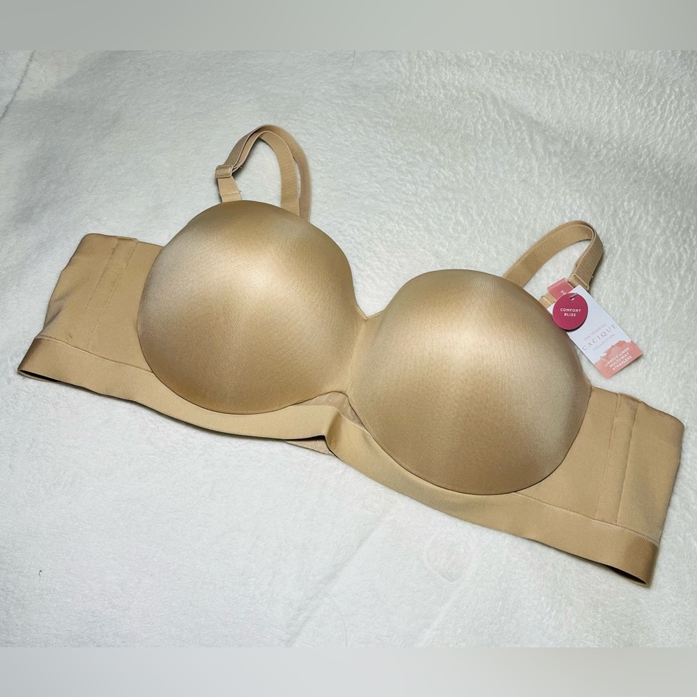 Cacique Nude Strapless Bra Sz 50B‎